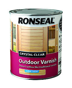 Ronseal Ccodvs250 250 Ml Crystal Outdoor Satin Finish Varnish - Clear
