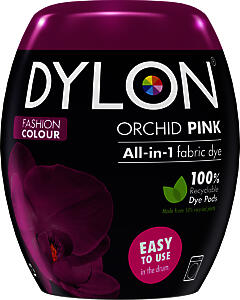 Dylon All In 1 Fabric Dye Orchid Pink 350G
