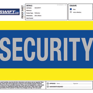 Heat Seal Security Badge Large