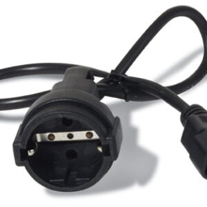 0.6m C14 to CEE 7 7 Schuko Power Cable