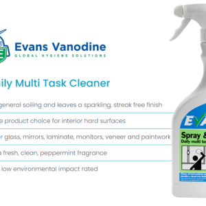 Evans Vanodine Spray & Wipe Daily Multi Task Cleaner 750ml
